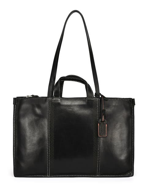 Freesia Genuine Leather Structured Carryall Tote