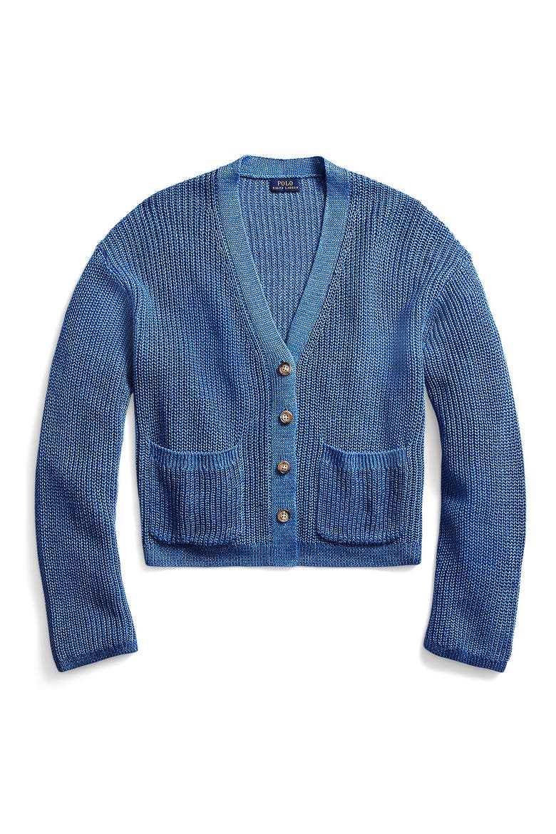 Linen Cardigan, Alternate, color, RETREAT BLUE