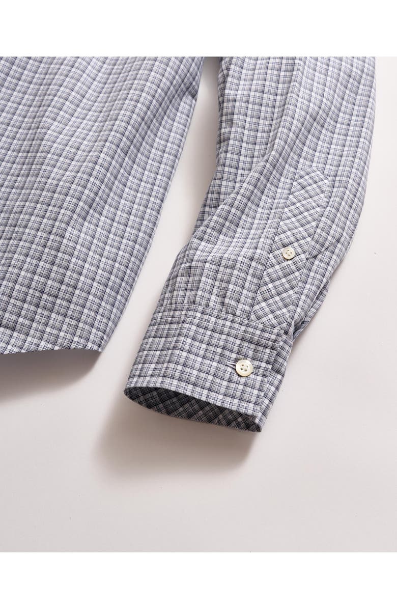 Billy Reid Hutcheson Micro Shadow Plaid Button-Up Shirt, Alternate, color, Carbon Blue/ Multi