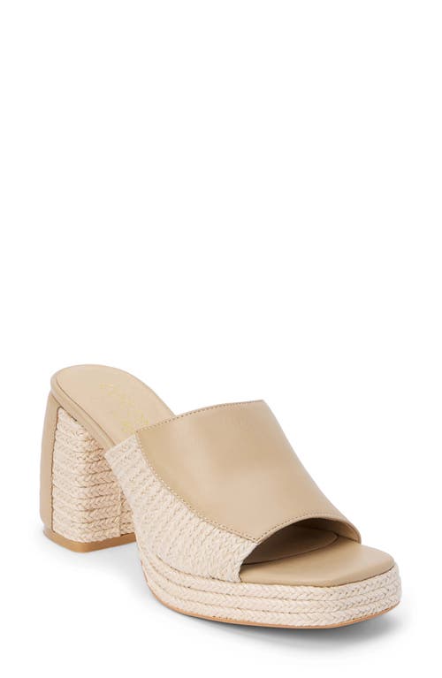 Coconuts By Matisse Beaufort Colorblock Mixed Media Sandal In Natural