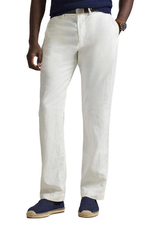 Bedford Classic Fit Linen & Cotton Pants