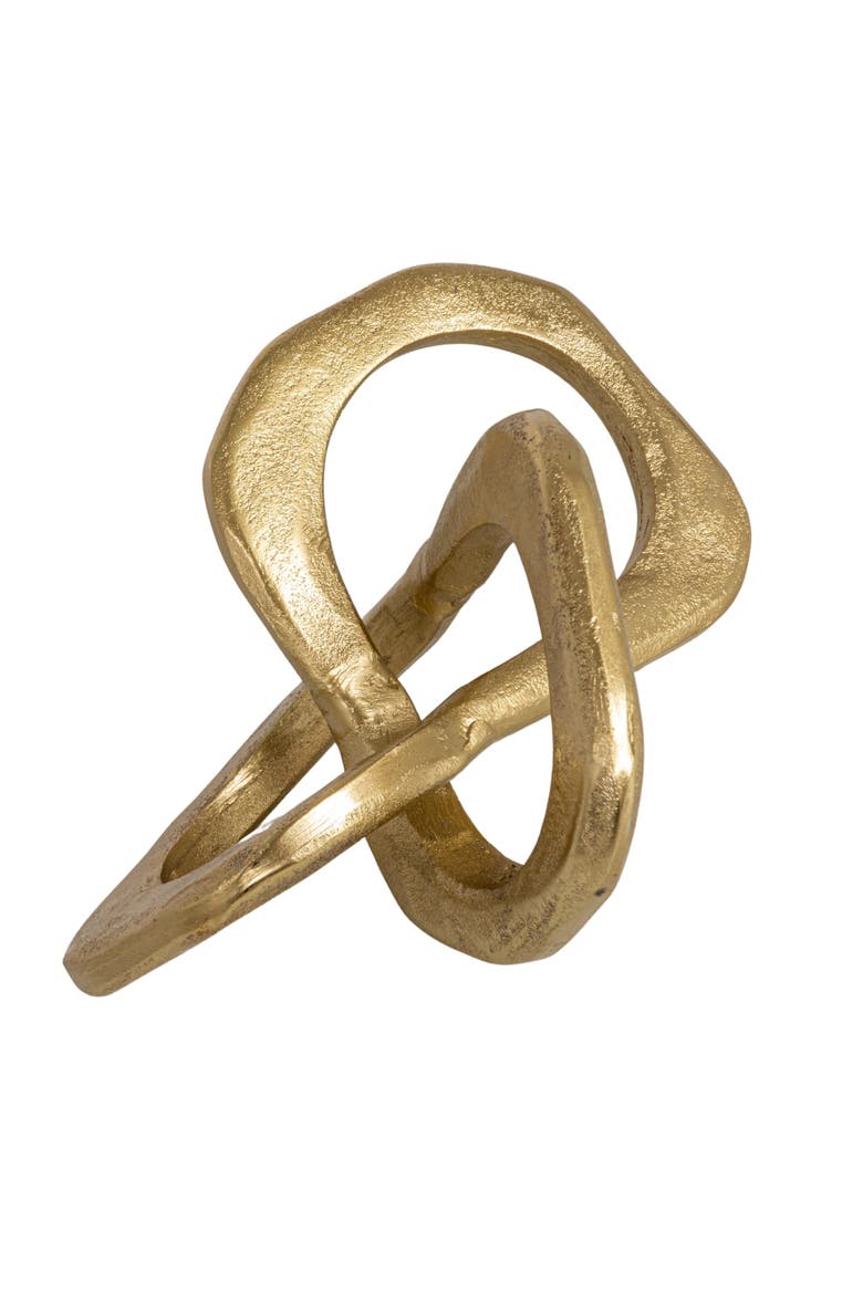 Gold Abstract Metal Figurine, Alternate, color, Gold