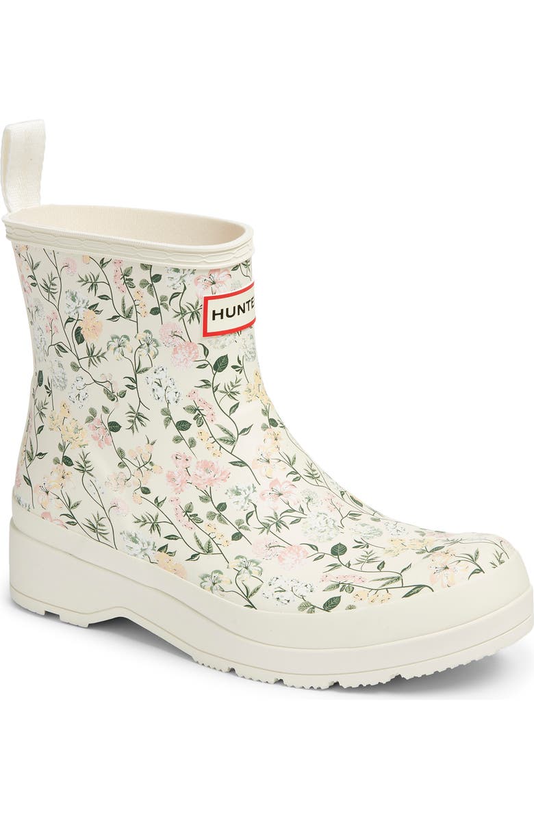 Hunter Original Play Waterproof Boot, Main, color, Cloud Dancer Multi
