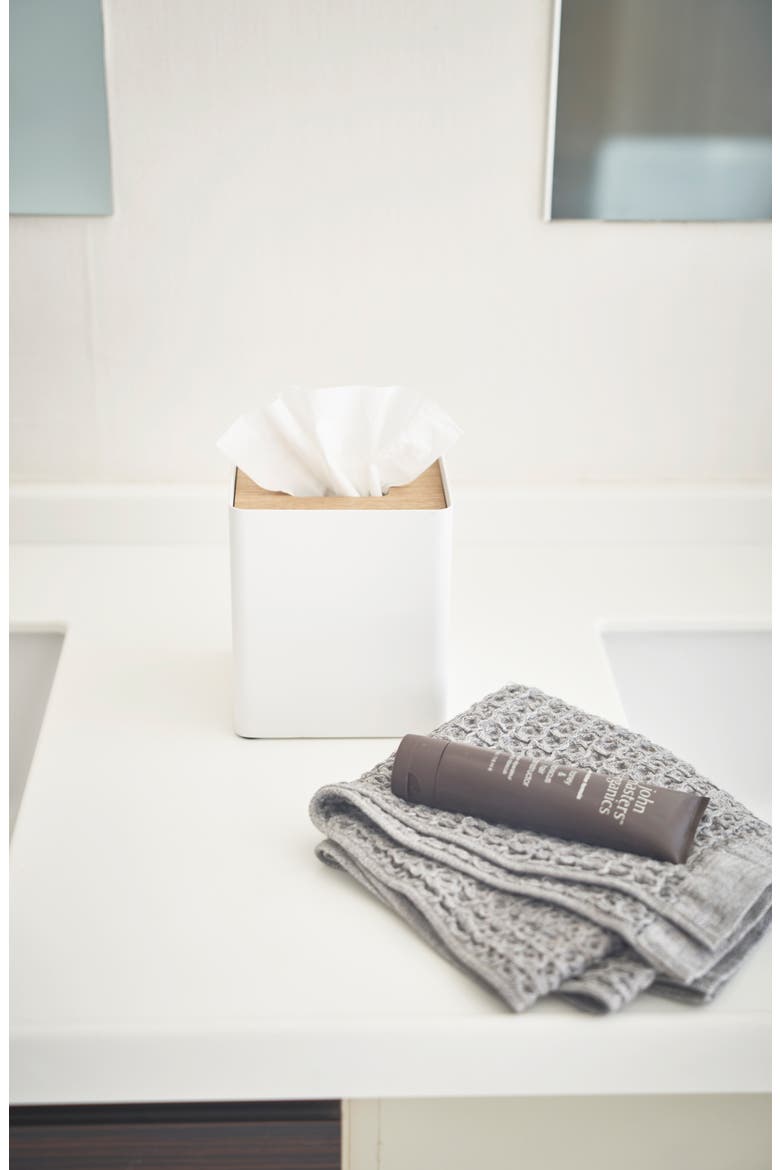 Square Tissue Box Case, Alternate, color, ASH