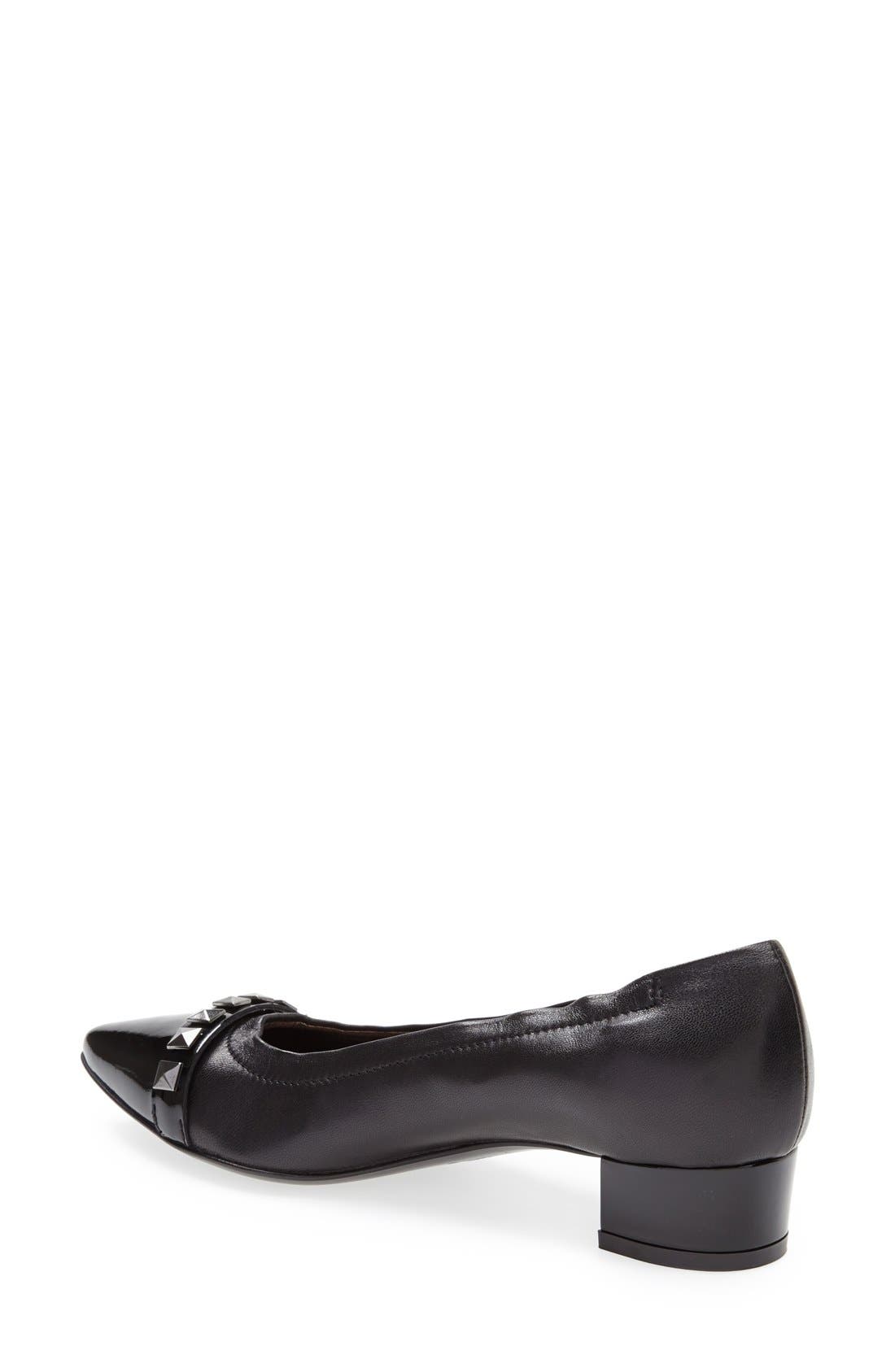 AGL Attilio Giusti Leombruni Pyramid Stud Pointy Toe Pump, Alternate, color, 