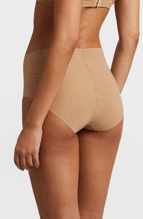 Commando Party Starter High Waist Briefs In Crystal Buff