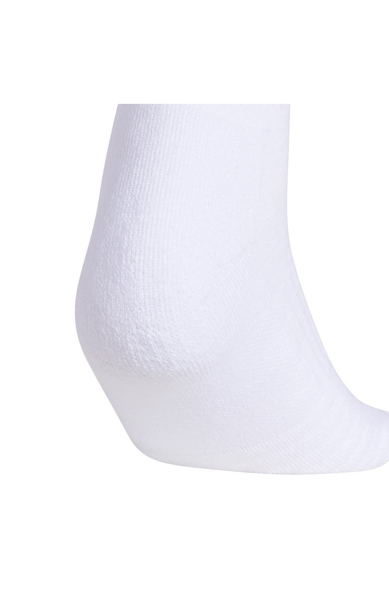 adidas 3-Pack Athletic Cushioned Quarter Socks 6-Pack Athletic Cushioned Quarter Socks, Alternate, color, White/ Clear Grey