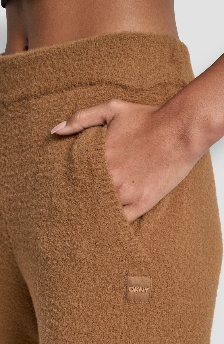 DKNY Feather Yarn Joggers, Alternate, color, Burnt Sugar