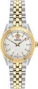 Versace V-Code Two-Tone Bracelet Watch, 36mm