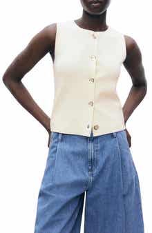 MANGO Fine Knit Vest