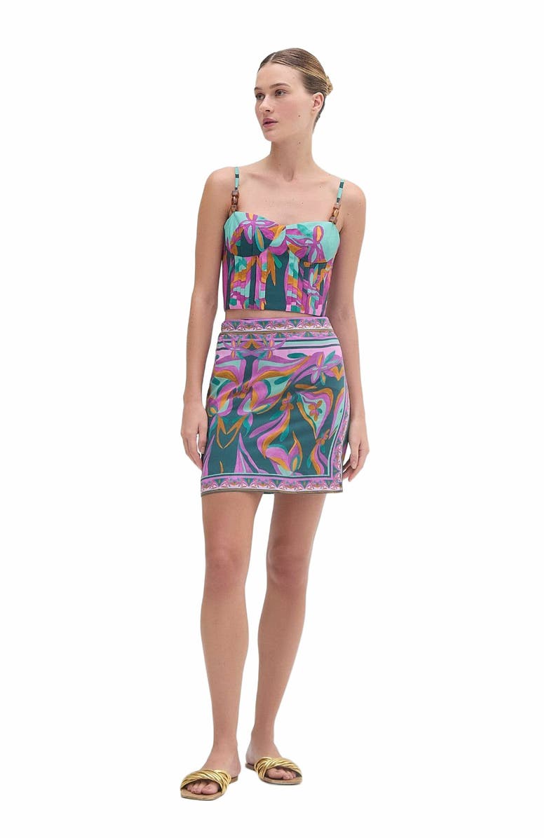 PatBO Aljezur Mini Wrap Skirt, Main, color, 