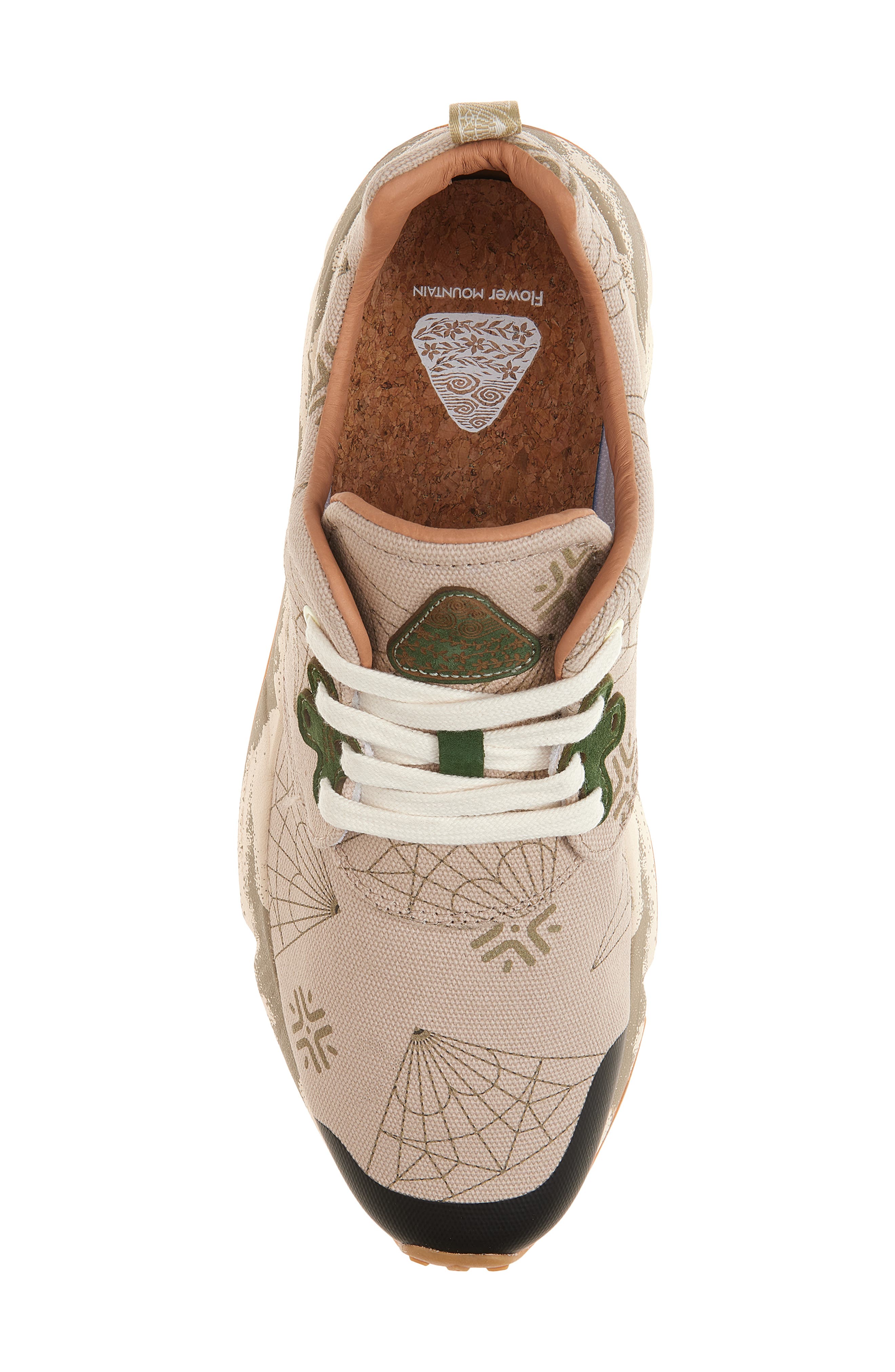 Flower MOUNTAIN Pampas Lace-Up Sneaker, Alternate, color, Taupe Green