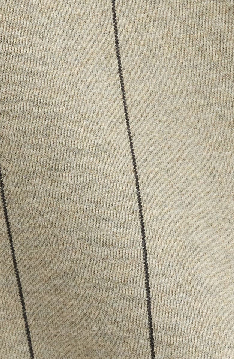 Fear of God Essentials x MLB Embroidered Cotton Blend Fleece Hoodie, Alternate, color, Seal Heather/ Black Pinstripes