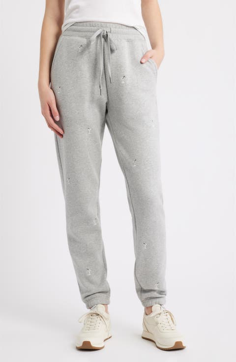 Kingston Martini Embroidered Cotton Joggers