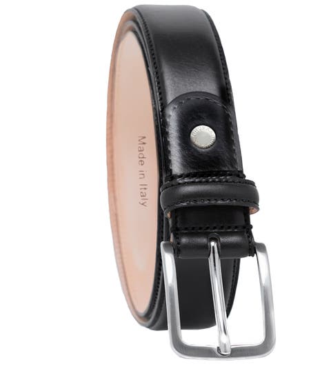 Burnished handcrafted genuine leather belt