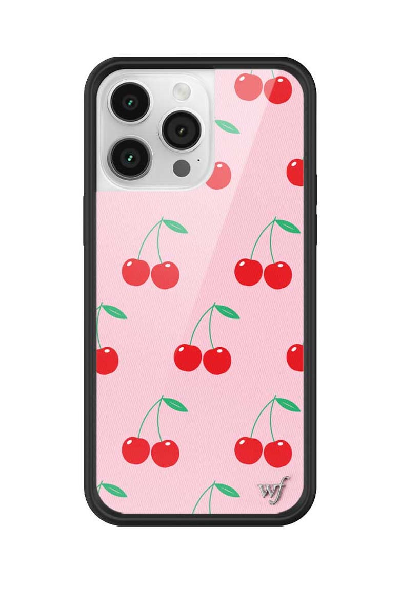 Pink Cherries iPhone Case, Alternate, color, Pink