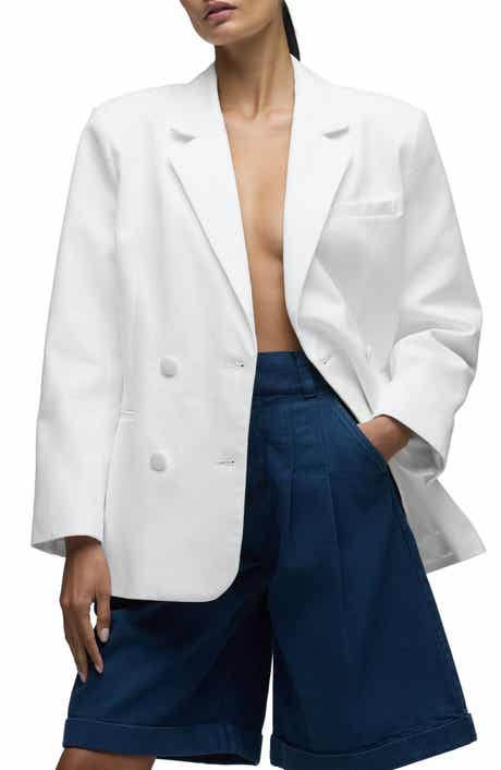 Mae Oversize Double Breasted Cotton Blazer
