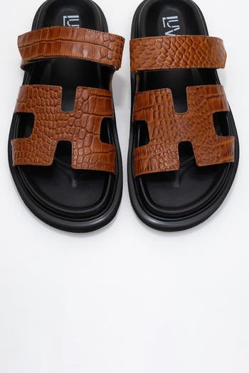 Loana Leather Slide Sandal