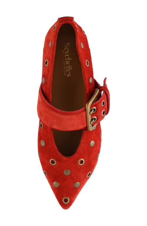 Seychelles Abbey Pointed Toe Flat In Red