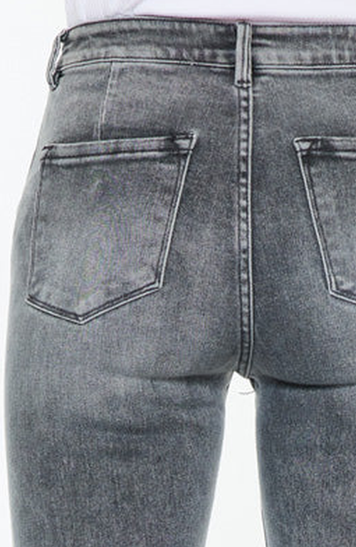 Kancan Misty Ultra High Rise Flare Jeans In Gray