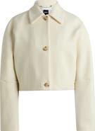 BOSS Joliane Chevron Stripe Wool Blend Jacket