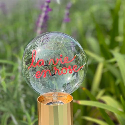 Mitb Rose Portable Table Lamp In Pink