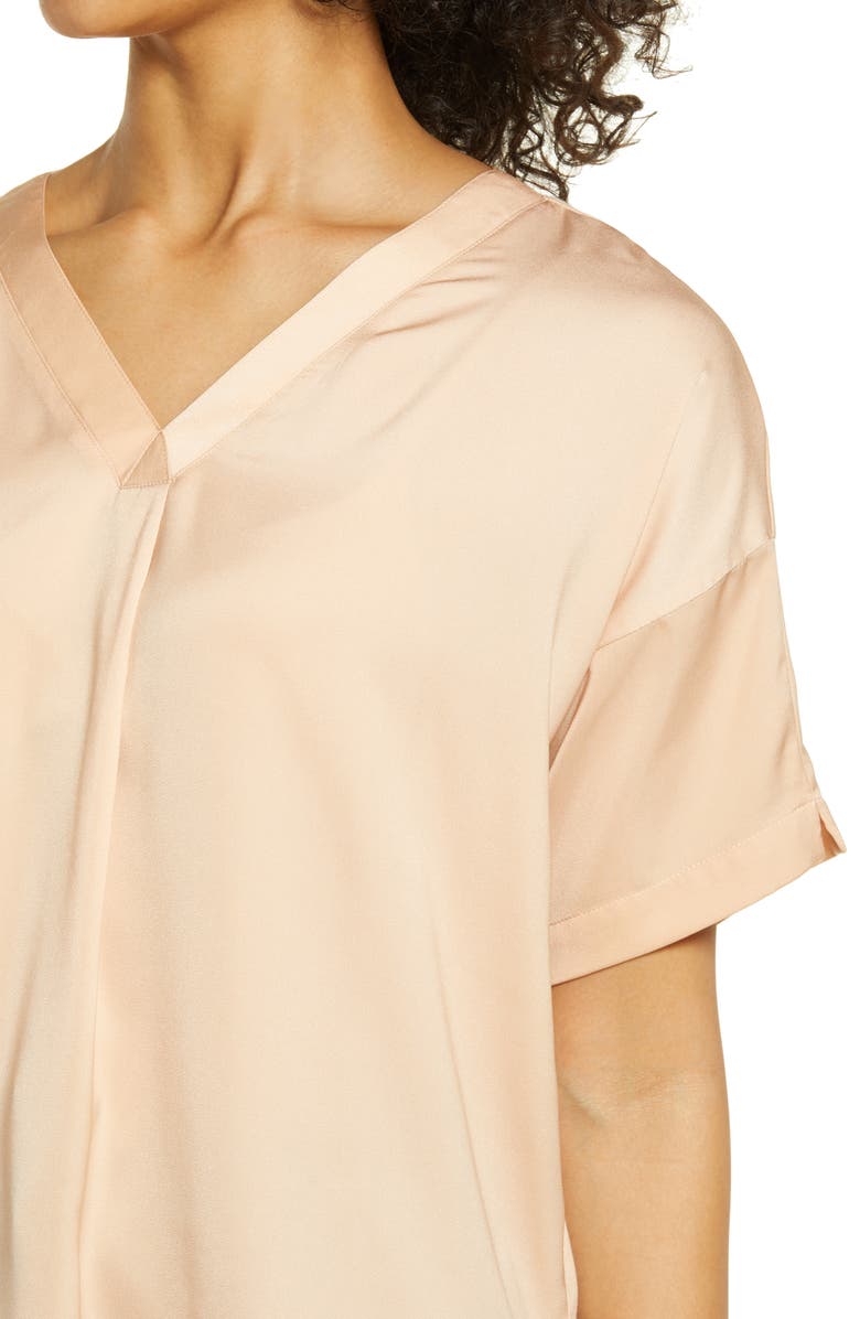 Lysse ́ Stevie V-Neck Satin Top, Alternate, color,