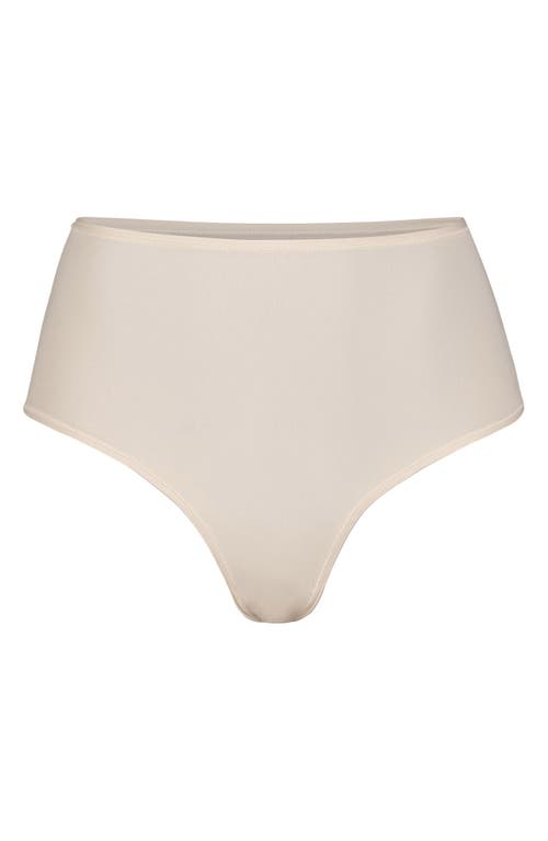 Skims Fits Everybody High Waist Thong In Neutral