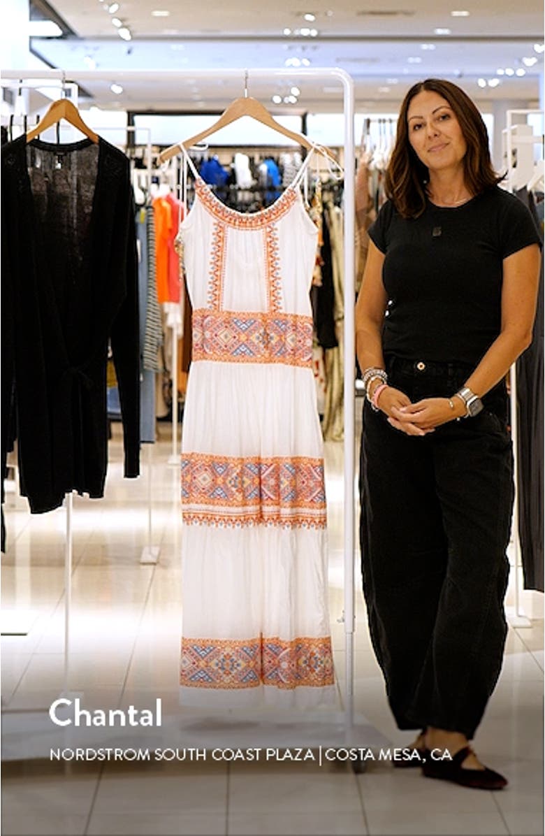 Lexie Embroidered Cotton Cover-Up Dress, sales video thumbnail