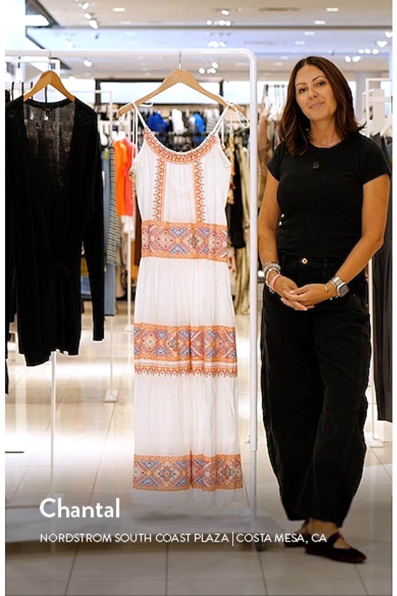 Lexie Embroidered Cotton Cover-Up Dress video