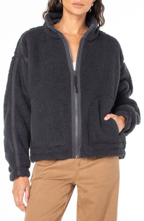 Wurlie Faux Shearling Zip Jacket