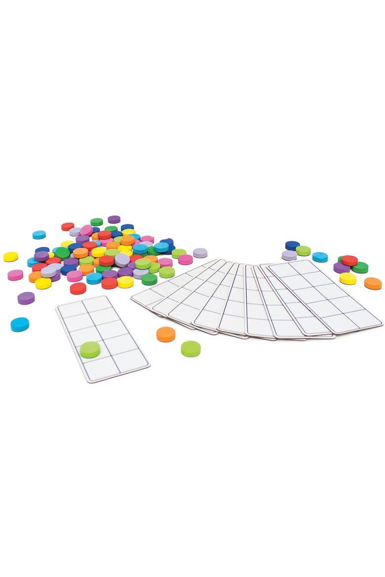 Rainbow Ten Frames Magnetic Activities Learning Set, Alternate, color, Multicolored