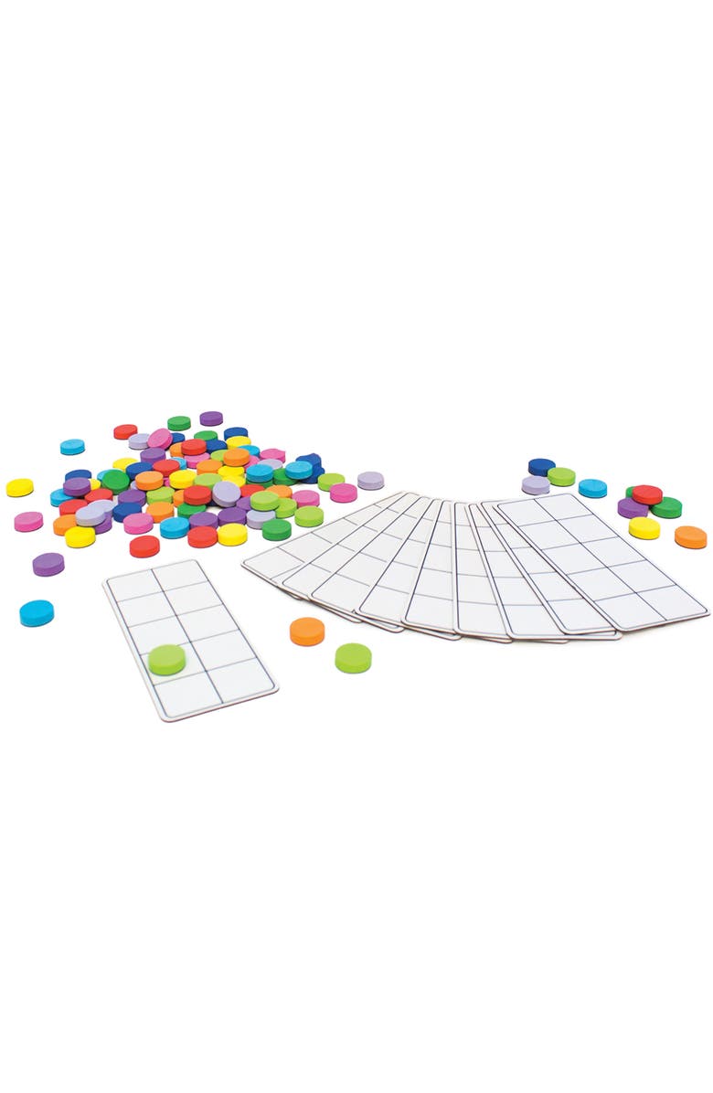 Junior Learning Rainbow Ten Frames Magnetic Activities Learning Set, Alternate, color, Multicolored