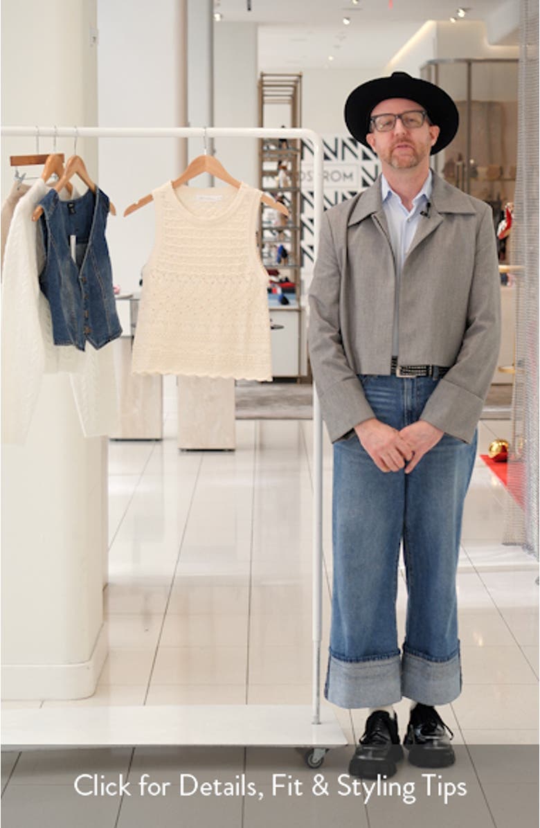 Mixed Stitch Cotton Sweater Tank, sales video thumbnail