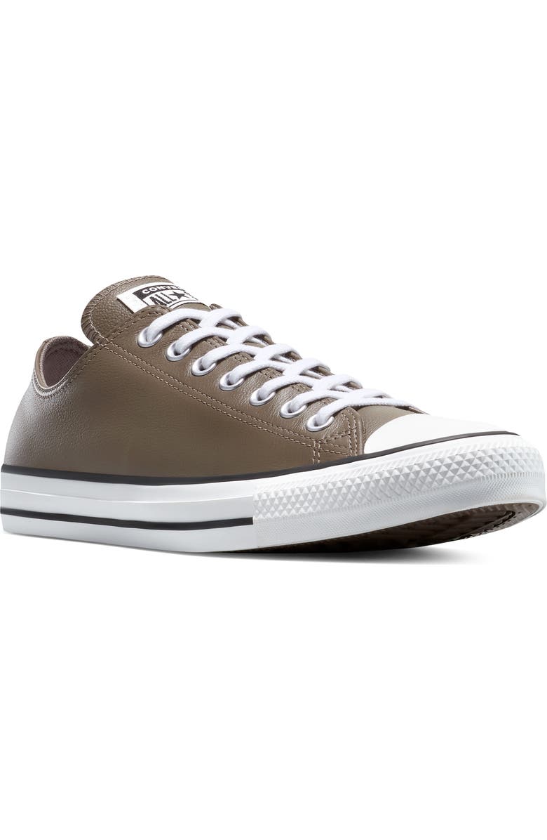 Converse Chuck Taylor All Star Leather Low Top Sneaker, Main, color, Classic Taupe/ White/ Black