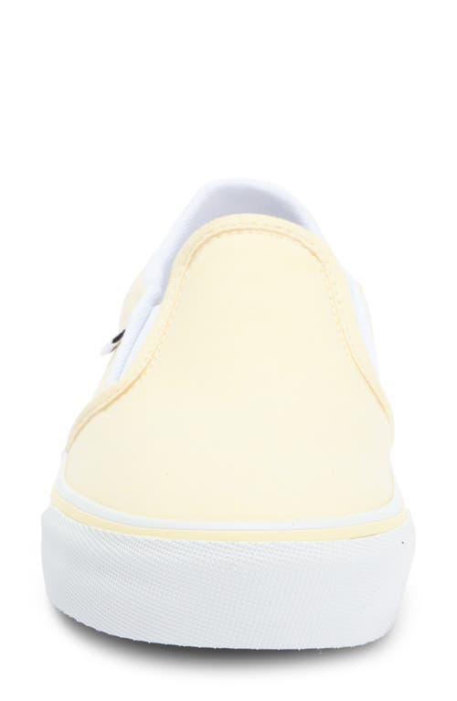 Vans Asher Deluxe Slip-on Sneaker In Summer Canvas Yellow