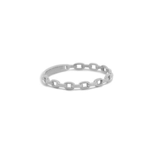 The Lovery Fine Jewelry Oval Link Ring In Silver