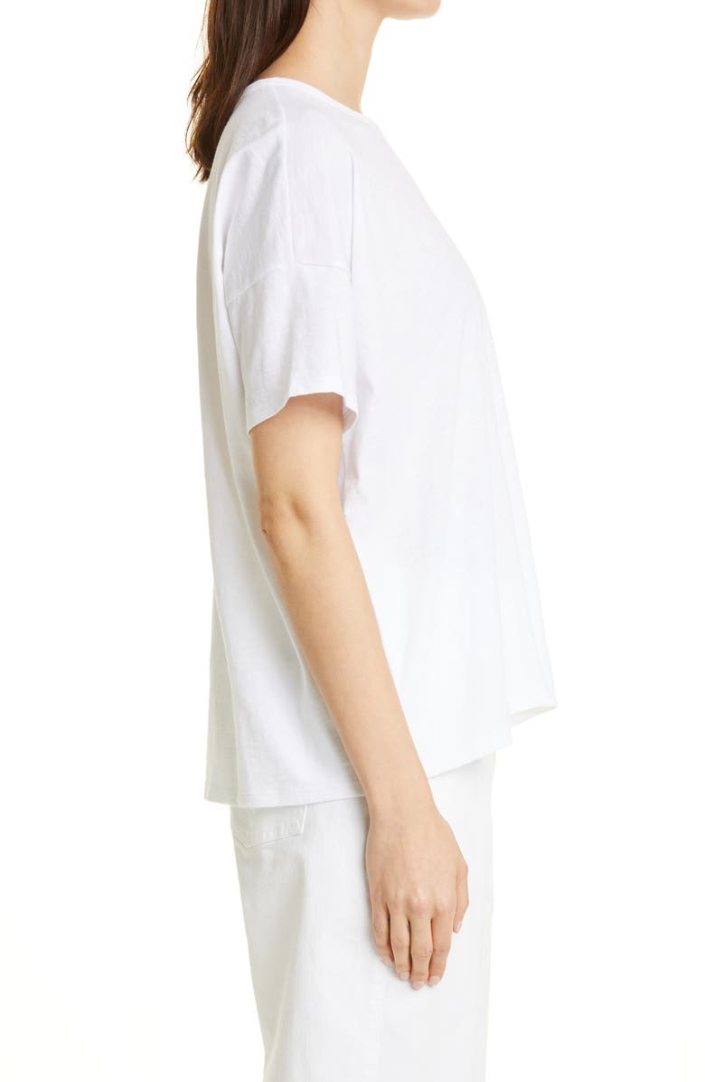 Eileen Fisher Boxy Crewneck Organic Cotton T-Shirt, Alternate, color, 