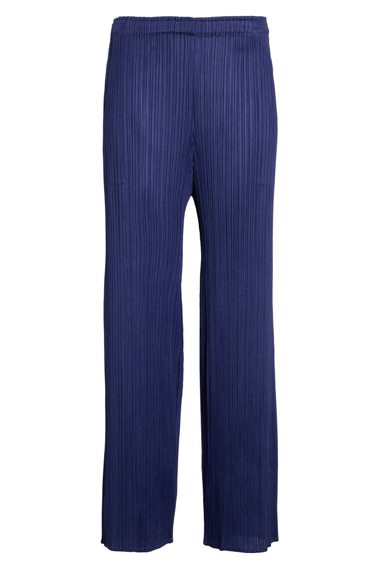 Monthly Colors September Pleated Pants, Alternate, color, NAVY BLUE