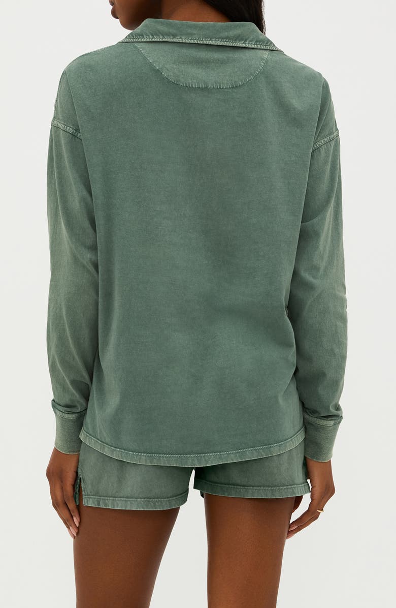 Beach Riot Zion Long Sleeve Cotton Polo, Alternate, color, 