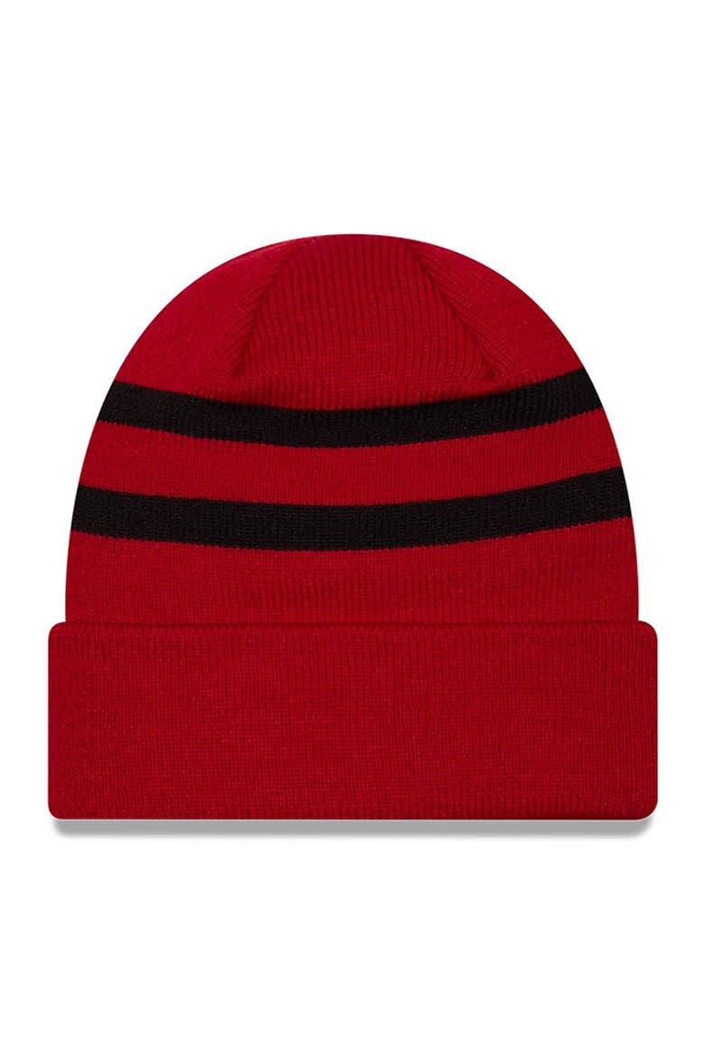 Men's New Era  Red/Black Chase Briscoe Cuffed Knit Hat, Alternate, color, Red
