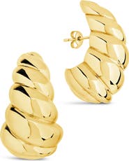 Sterling Forever Bobine Twist Stud Earrings