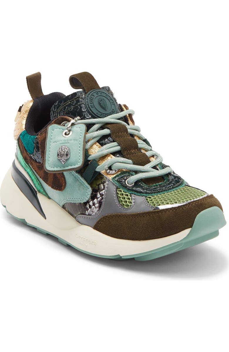 KG Kurt Geiger Kurt Runner Sneaker, Main, color, Green Oth