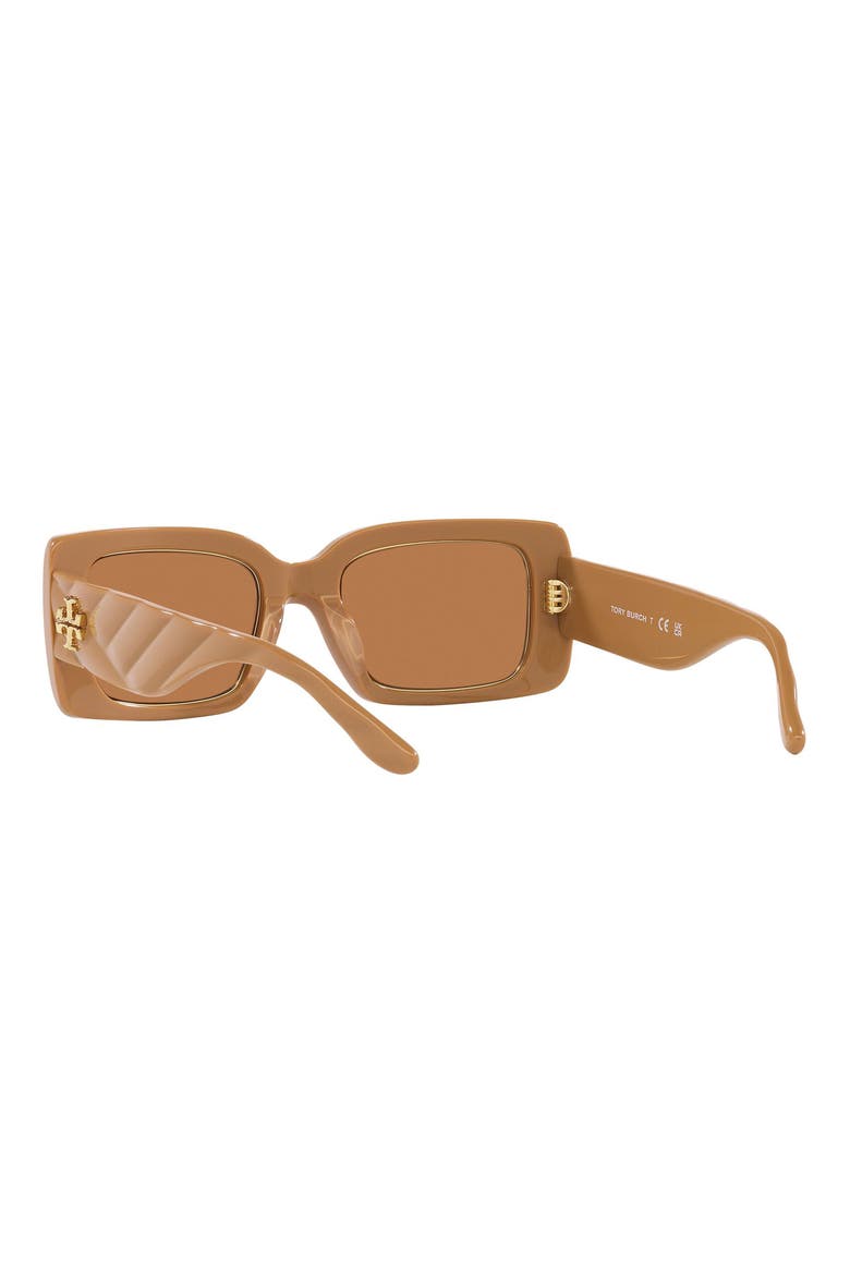 51mm Rectangular Sunglasses, Alternate, color, TAN CHECK