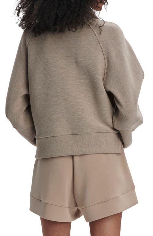 Varley Milano Half-zip Sweatshirt In Taupe Marl