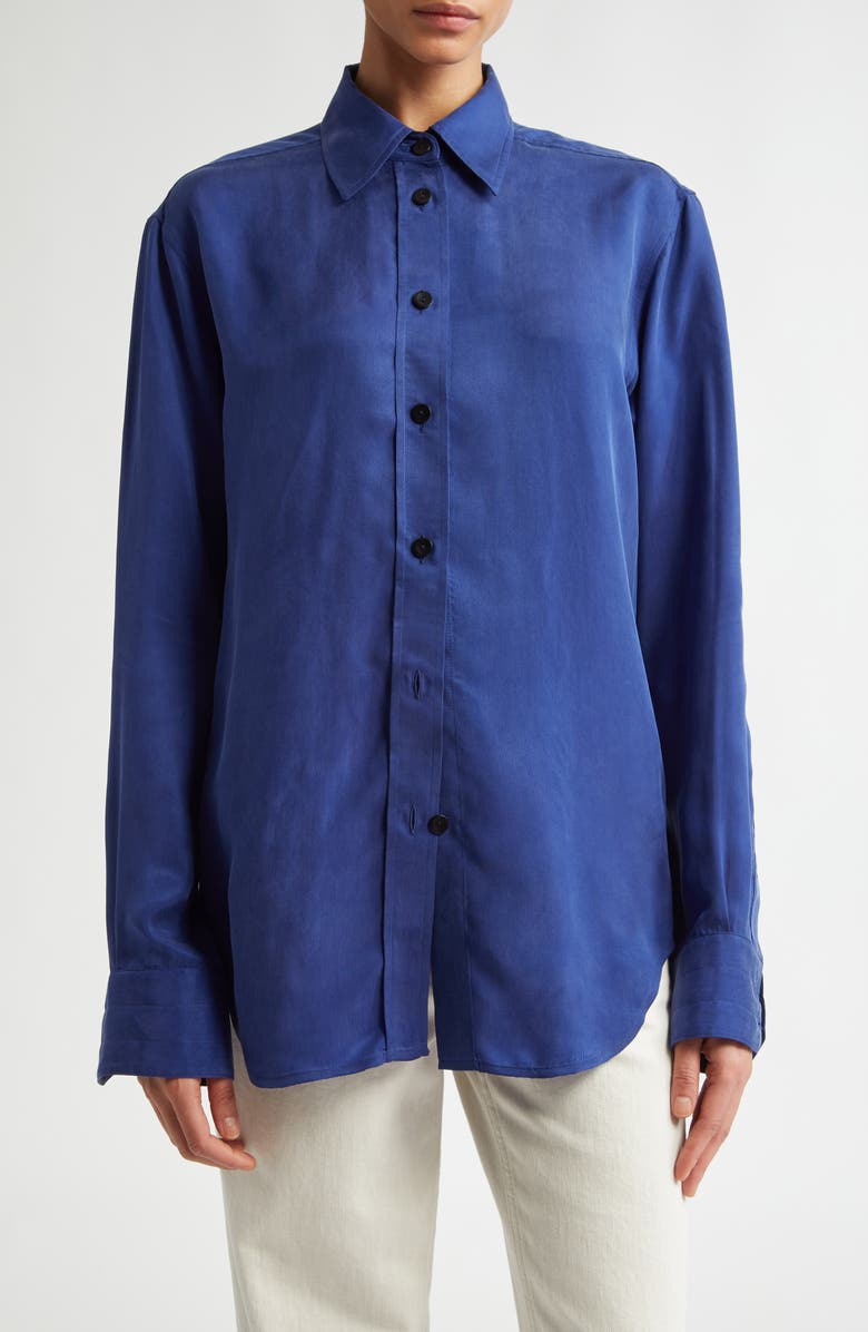 Maria McManus Organic Cotton Button-Up Shirt, Main, color, 