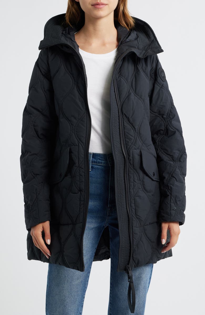 Canada Goose Alessia Quilted Hooded Jacket, Main, color, Black - Noir