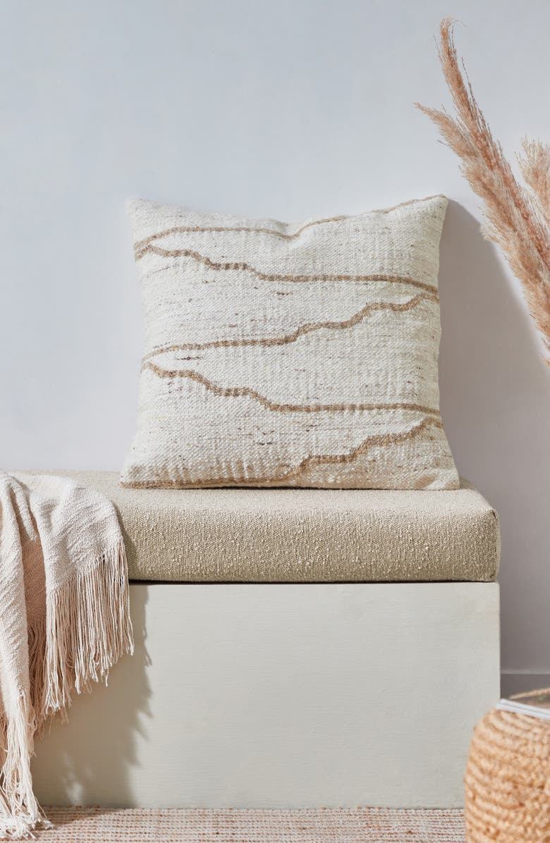 Palm Aire Bowie Accent Pillow, Alternate, color, Tan
