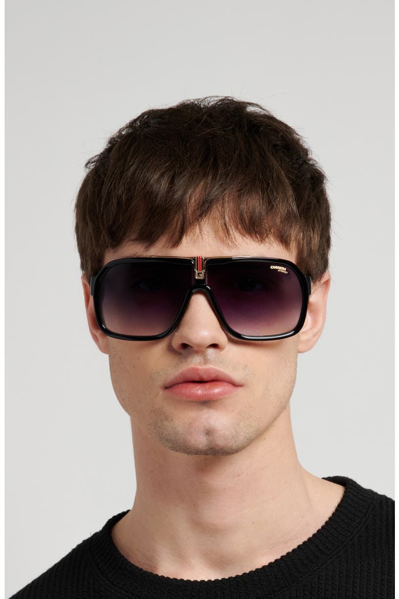 64mm Oversize Gradient Navigator Sunglasses, Alternate, color, 02M2-08