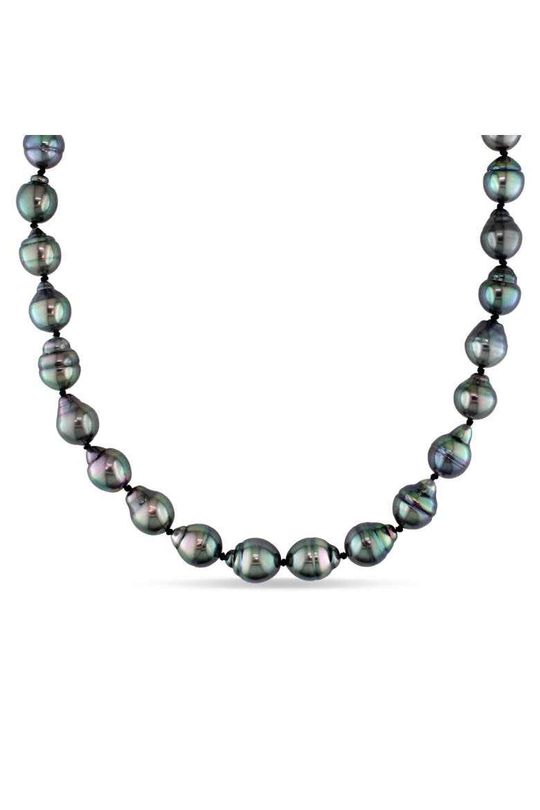8-9.5mm Cultured Tahitian Pearl Necklace 14k, Main, color, Tahitian Pearl